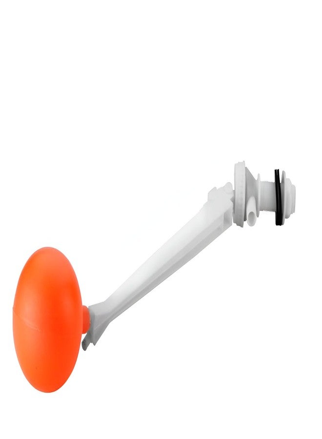 NEW WARE طقم صمام عائم كروي من البلاستيك PVC من نوع New Ware Parry مع كرة - صمام عائم متين لخزان التدفق، ملحق للمرحاض المنزلي (أبيض) - Image 1